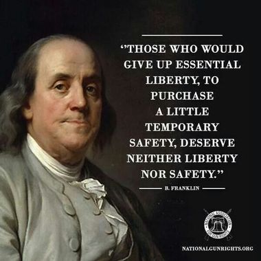 Benjamin Franklin - liberty vs safety