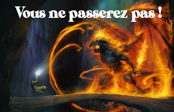 Gandalf : Vous ne passerez pas !